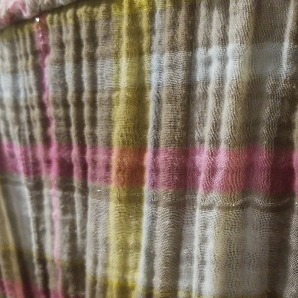 Western Brown GUESS? Plaid Dress with Tie - Picture 3 of 5